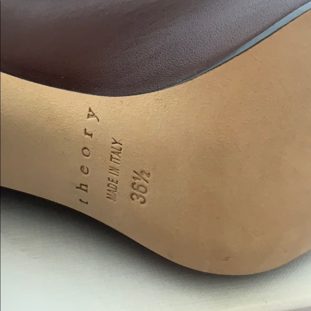 🆕Theory | Obsidian Burgundy High Heel Boot NIB - Picture 7 of 8